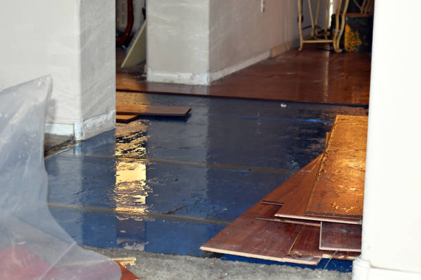 Professional Sewage Cleanup technician working in Fall River, MA